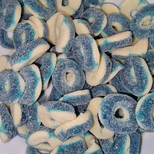 Sour Blue Raspberry Rings